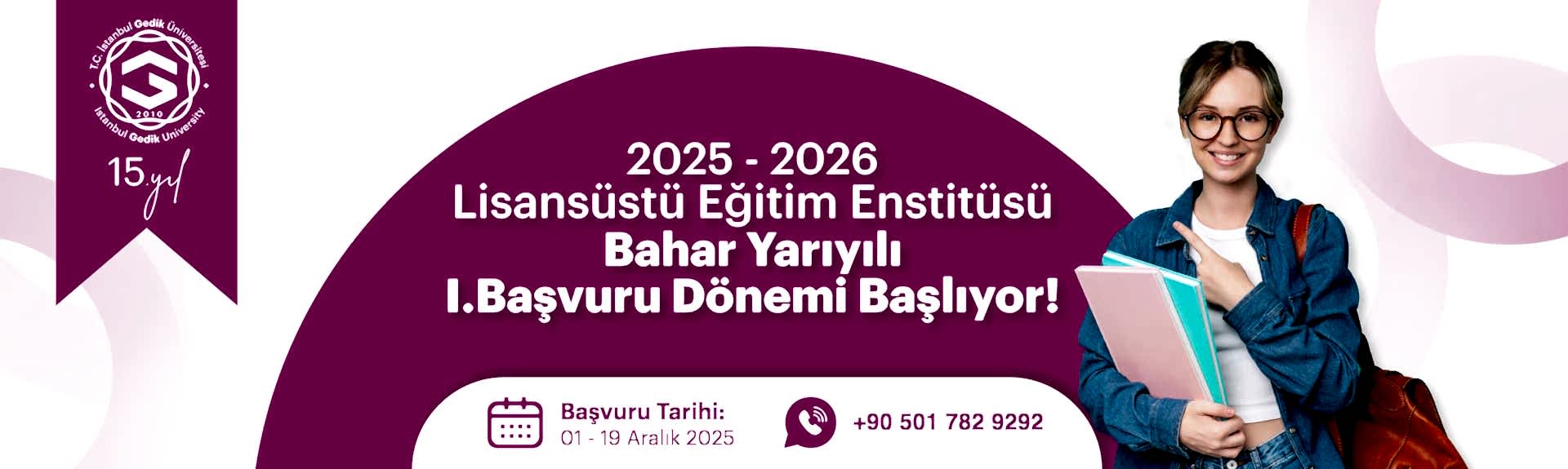 İstanbul Gedik Üniversitesi Lisansüstü Eğitim Başvuru