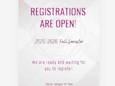 Registrations are Open! / Kayıtlar Başladı!