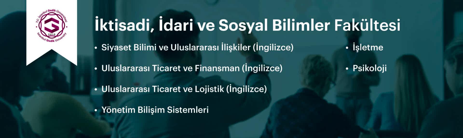 İktisadi İdari ve Sosyal Bilimler Fakültesi Bannerı