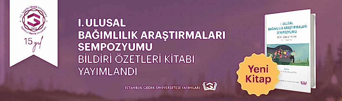 I. Ulusal Bağımlılık Araştırmaları Kitabı Bannerı