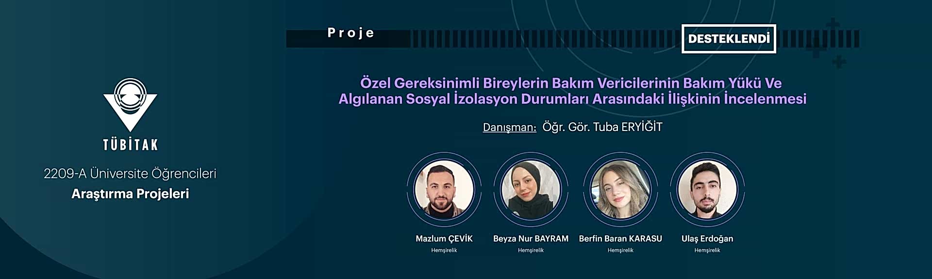 TÜBİTAK Proje Bannerı